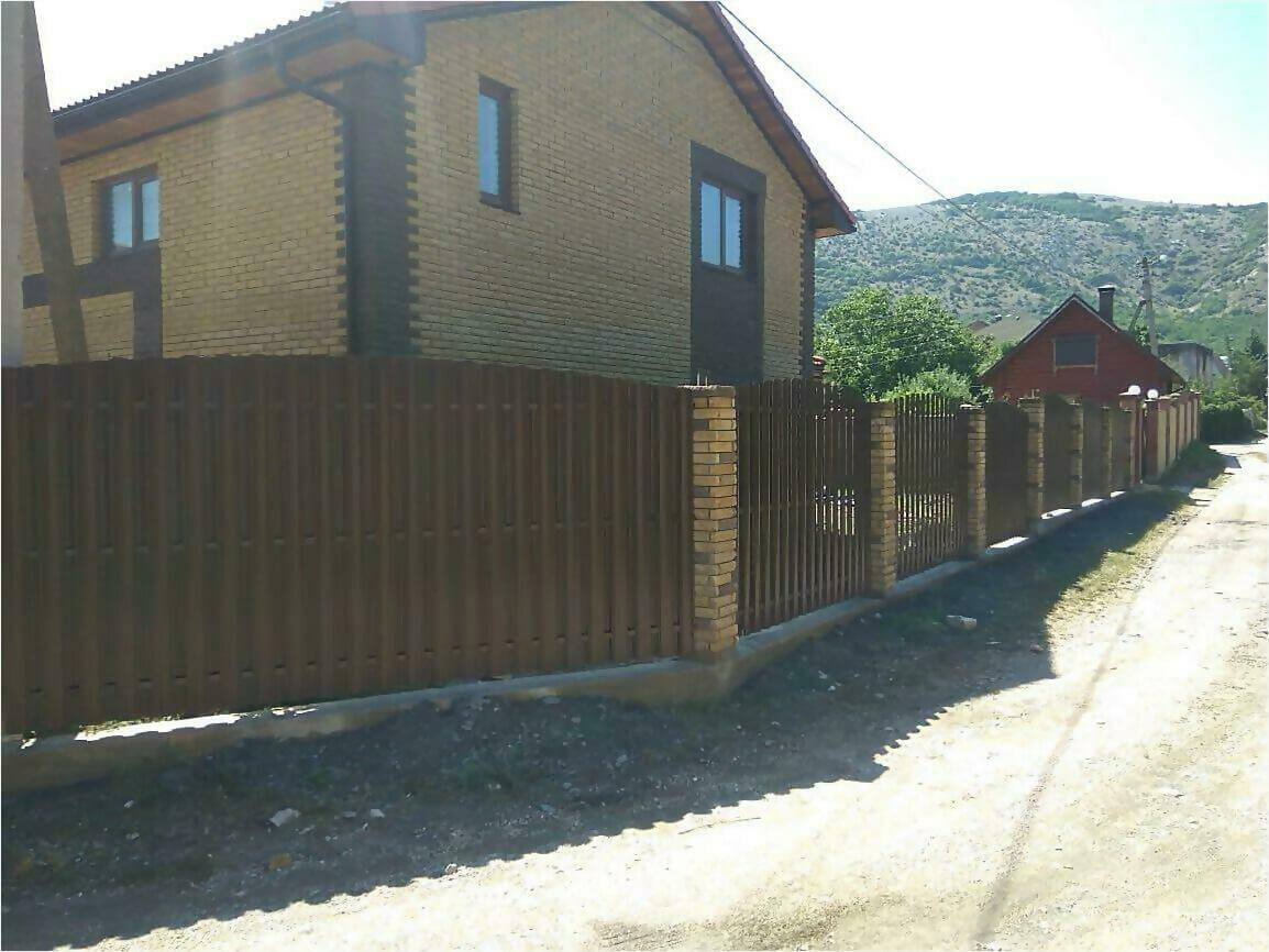 забор из штакетника 110м фото7 в Томске