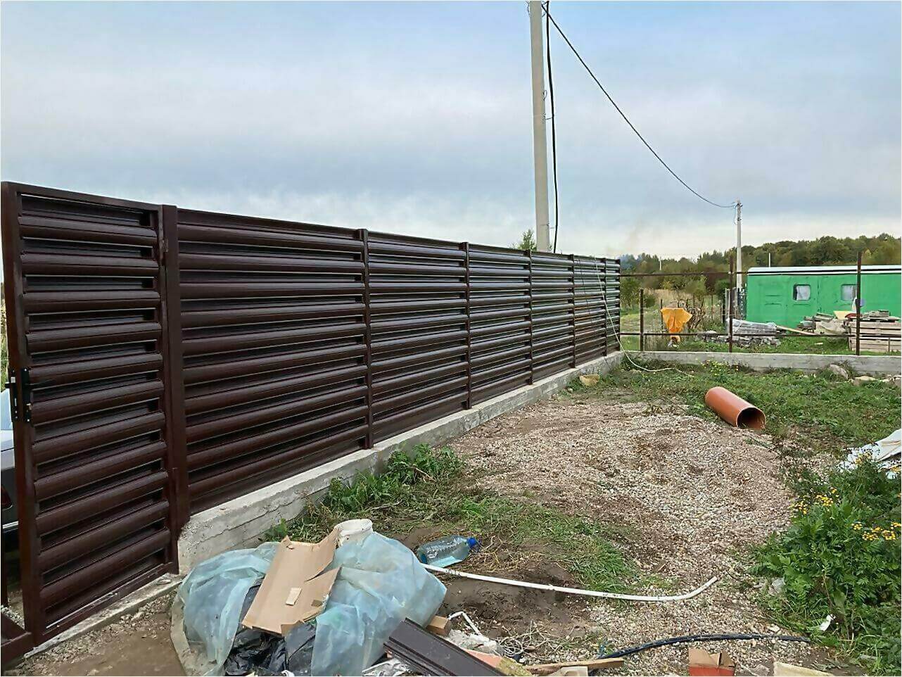 Забор из штакетника 85м фото6 в Томске