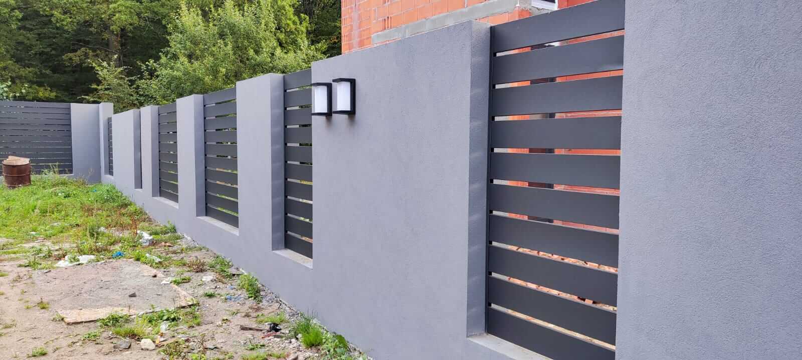 забор из металлопланкена RAL7024 Серый Графит МАТТЕ фото6 в Томске