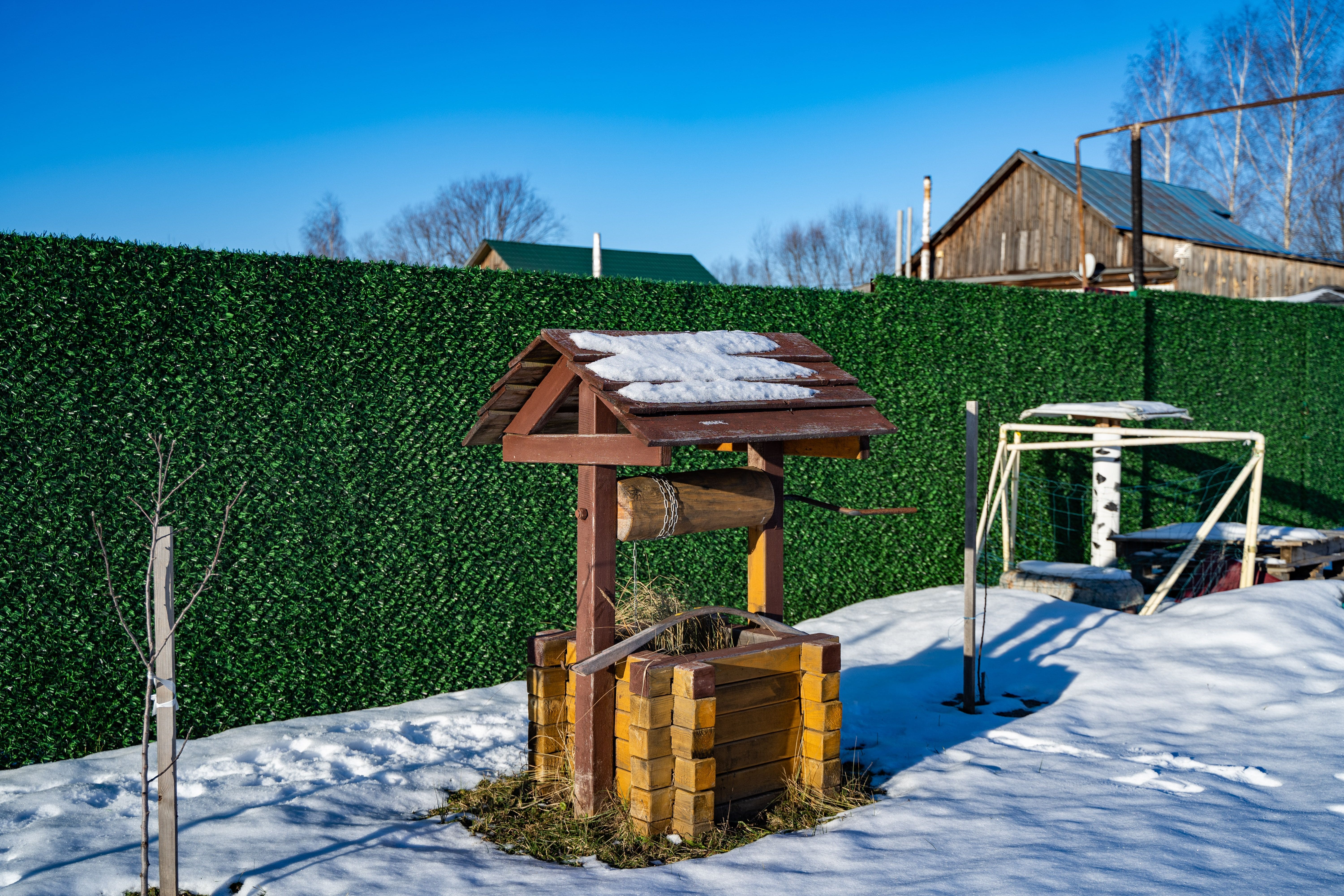 Вечнозеленый забор Grass Fence рулон 2м фото 7 в Томске
