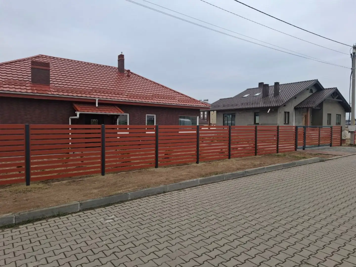 Забор-ранчо из металлопланкена 18м RAL8004 Терракотовый фото 1 в Томске